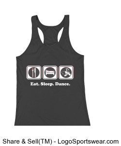 Eat. Sleep. Dance. Youth Tank Design Zoom